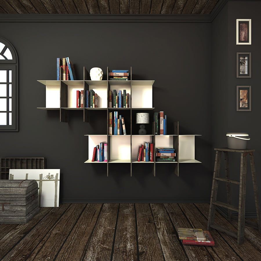 Innesto - Bibliothèque modulable de design en métal - vulcain_Store