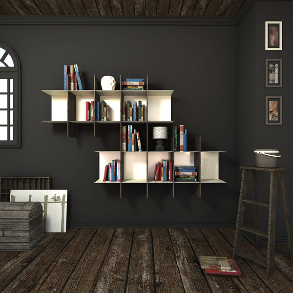 Innesto - Bibliothèque modulable de design en métal - vulcain_Store